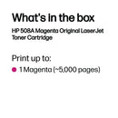 HP 508A Original LaserJet Toner Cartridge Magenta CF363A