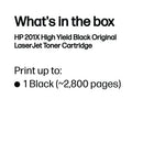 HP 201X Original LaserJet Toner Cartridge High Yield Black CF400X