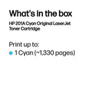 HP 201A Original LaserJet Toner Cartridge Cyan CF401A