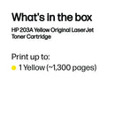 HP 203A Original LaserJet Toner Cartridge Yellow CF542A