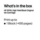 HP 301XL Original Ink Cartridge High Yield Black CH563EE