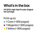 HP 301XL Original Ink Cartridge High Yield Tri-color CH564EE