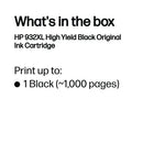 HP 932XL Original Ink Cartridge High Yield Black CN053AE
