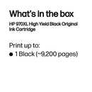 HP 970XL Original Ink Cartridge High Yield Black CN625AE
