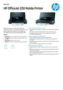 HP OfficeJet 200 Mobile Colour Inkjet Printer CZ993A