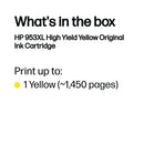 HP 953XL Original Ink Cartridge High Yield Yellow F6U18AE