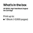 HP 953XL Original Ink Cartridge High Yield Black L0S70AE