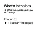HP 903XL Original Ink Cartridge High Yield Black T6M15AE