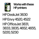 HP 302 Original Ink Cartridge 3.5/4-ml Black/Tri-color X4D37AE
