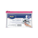 Helix 8x5 Inches PVC Pencil Case Clear (Pack of 12) X27069