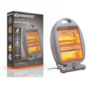 Daewoo Small Quartz Halogen Heater | Grey | 800w