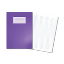 Hamelin Oxford Exercise Book 8mm Lined 80 Page A4 Purple (Pack of 50) 400136169