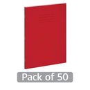 Hamelin Exercise Book 8mm Lined 80 Page A4+ Red (Pack of 50) 400206470