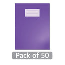 Hamelin Oxford Exercise Book 8mm Lined 80 Page A4+ Purple (Pack of 50) 400206517