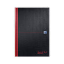 Oxford Black N Red Hardback Casebound Recycled Notebook 192 Pages A4 (Pack of 2) 400194939