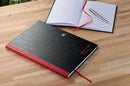 Oxford Black N Red Hardback Casebound Recycled Notebook 192 Pages A4 (Pack of 2) 400194939