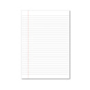 Hamelin Loose Leaf Paper 8mm Lined 1000 Page Unpunched with Margin A4 (Pack of 5) 100104040