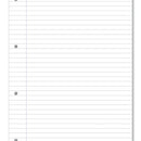 Hamelin Loose Leaf Paper 8mm Lined 1000 Page Punched 4 Hole A4 (Pack of 5) 100102905