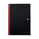 Black n' Red Casebound Ruled Hardback Notebook A4 (Pack of 5) 100080446