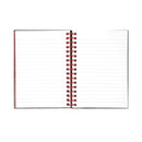 Black n' Red Wirebound Hardback Ruled Notebook A6 (Pack of 5) 100080448