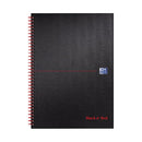 Black n' Red Wirebound Ruled Hardback Notebook 140 Pages A4 (Pack of 5) 100080173