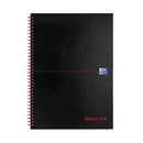 Black n' Red Wirebound Hardback Notebook 5mm Square A4 (Pack of 5) 100080201