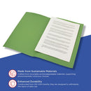 Guildhall Square Cut Folder Mediumweight Foolscap Green (Pack of 100) FS250-GRNZ