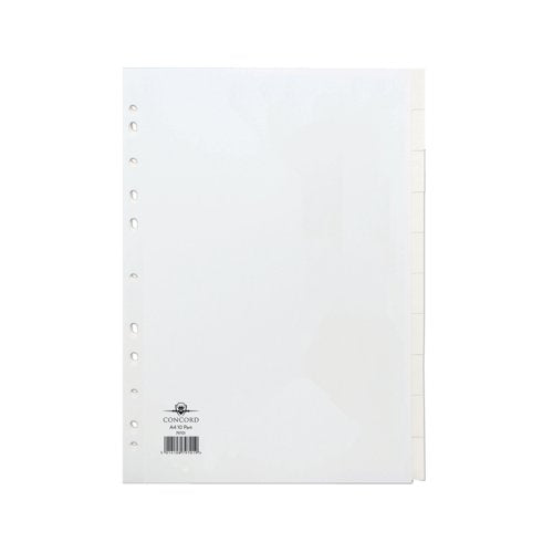 Concord Divider 10-Part A4 150gsm White 79701 – UK Business Supplies