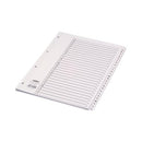 Concord Classic Index A-Z 26-Part A4 White Board Mylar Tabs 04501/CS45