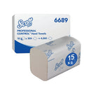 Scott Interfold Hand Towels 1-Ply x304 White Pack of 15 6689