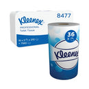 Kleenex Paper Toilet Roll 2-Ply x210 2 Rolls x18 White Pack of 36 8477