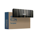 Kimberly Clark ICON Faceplate for 2 Roll Toilet Paper Disp Ebony 58832