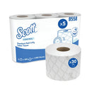 Scott Toilet Tissue 3-Ply x1800 6 Rolls x5 White Pack of 30 8558