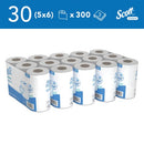 Scott Toilet Tissue 3-Ply x1800 6 Rolls x5 White Pack of 30 8558