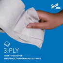 Scott Toilet Tissue 3-Ply x1800 6 Rolls x5 White Pack of 30 8558