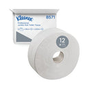 Kleenex Jumbo Toilet Roll 2-Ply 180m Long White Pack of 12 8571