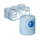 Scott Essential Paper Hand Towel Roll 1-Ply 350m Blue Pack of 6 6692