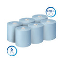 Scott Essential Paper Hand Towel Roll 1-Ply 350m Blue Pack of 6 6692