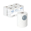 Kleenex Slimroll Paper Hand Towel Roll 2-Ply 100m White Pack of 6 6781