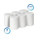 Scott Slimroll Paper Hand Towel Roll 1-Ply 190m White Pack of 6 6695