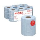 Wypall L10 Food and Hygiene Paper Roll 1-Ply x430 Blue Pack of 6 6223