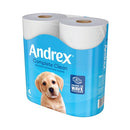 Andrex Toilet Tissue 2-Ply 4x6 Rolls White Pack of 24 4480125