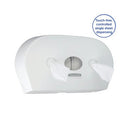 Aquarius Mini Twin Roll Centrefeed Toilet Tissue Dispenser White 7186