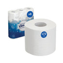 Kleenex Toilet Tissue 3-Ply x195 White 9 Rolls x8 Pack of 72 8459