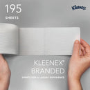 Kleenex Toilet Tissue 3-Ply x195 White 9 Rolls x8 Pack of 72 8459