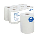 Scott Slimroll Paper Hand Towel Roll 1-Ply 165m White Pack of 6 6623