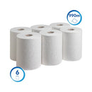 Scott Slimroll Paper Hand Towel Roll 1-Ply 165m White Pack of 6 6623