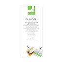 Q-Connect Hot Laminating ID Badge with Clip (Pack of 25) KF00302