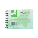 Q-Connect Feint Ruled Wirebound Triplicate Book 102x127mm KF01343
