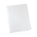 Q-Connect 20-Part A-Z Index Multi-Punched Reinforced Board Clear Tab A4 WhiteKF01532